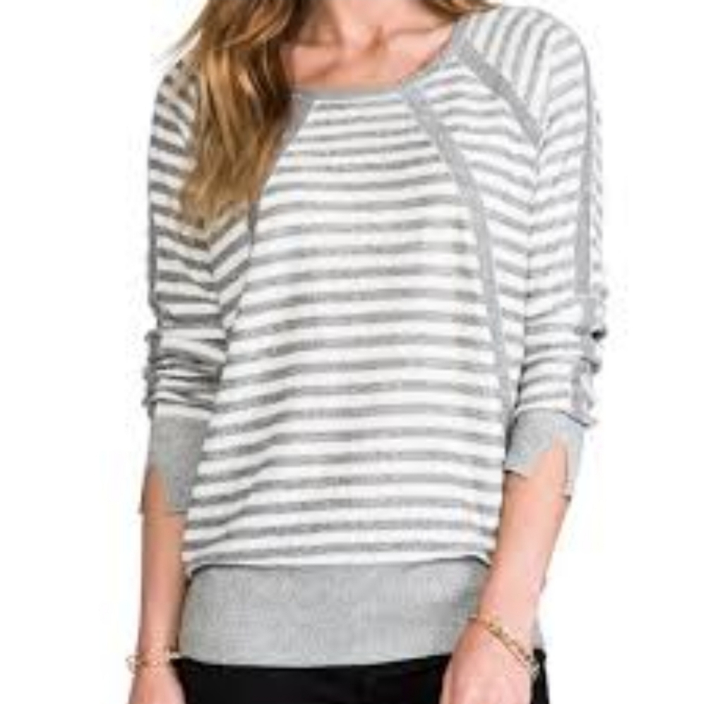 MARC JACOBS Silver Sparkly Sweater Size